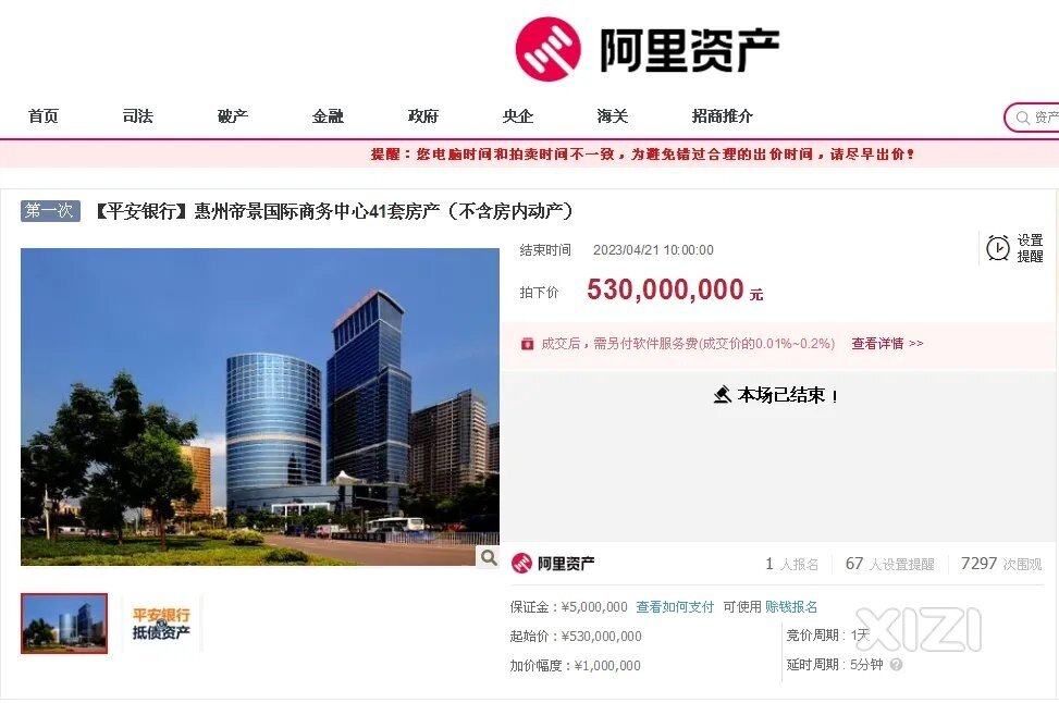 两度流拍，惠州凯宾斯基酒店41套房产5.3亿底价卖了！